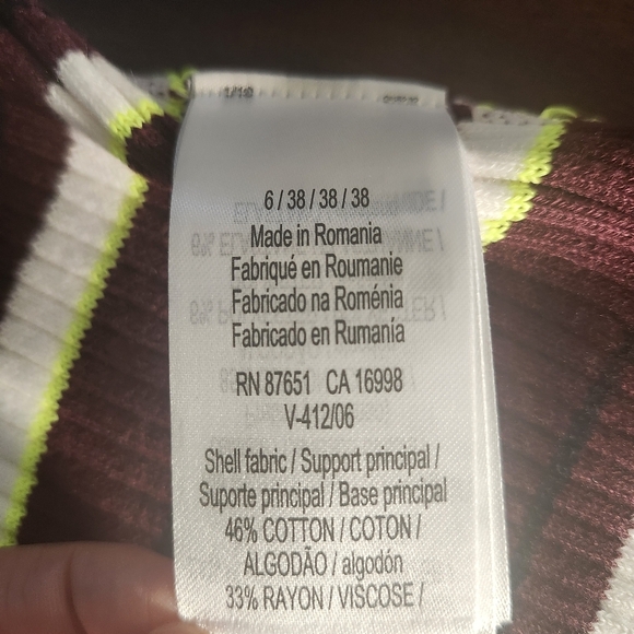 NWT LACOSTE X VENUS WILLIAMS EleVen Striped Retro Cotton Lounge Shorts 2/34 Y2K - Picture 10 of 13